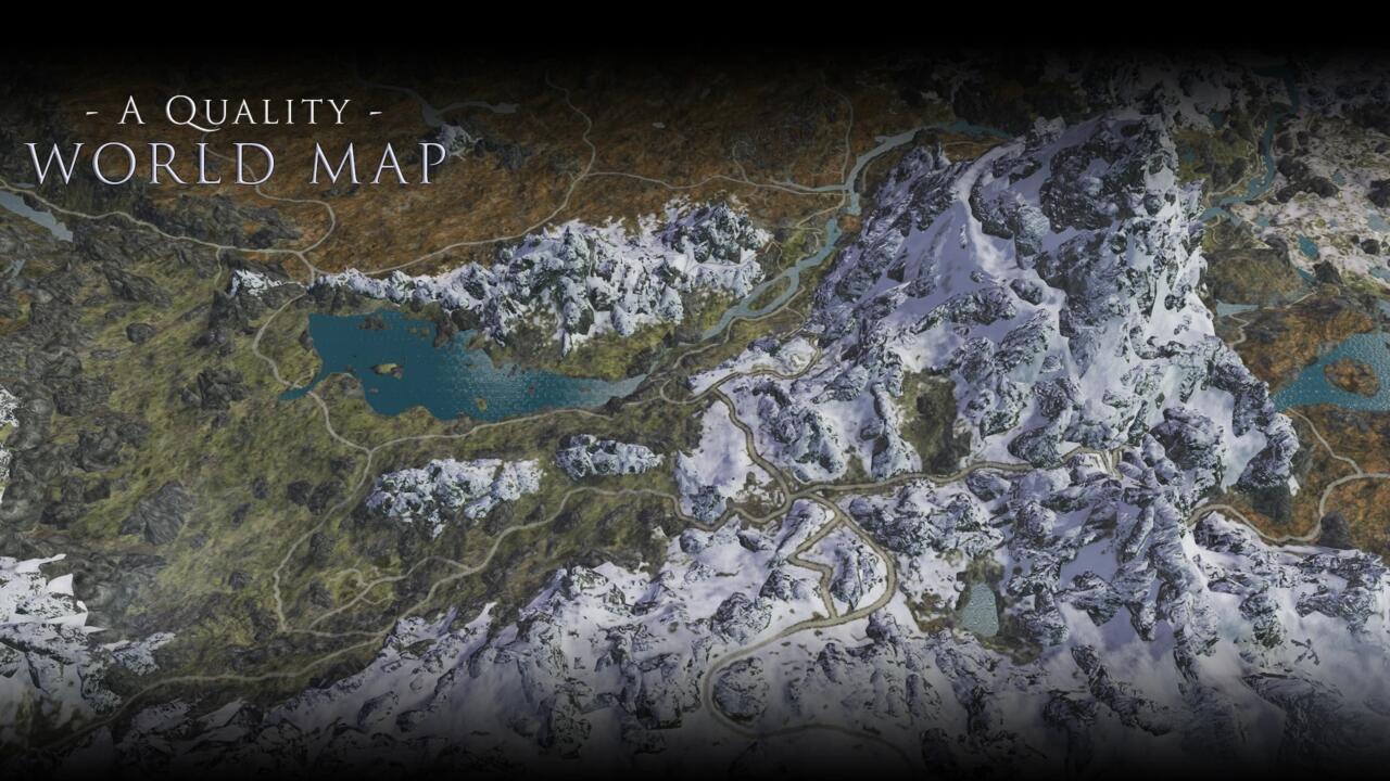 نقشه با کیفیت جهان و نقشه Solstheim